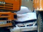 ДТП в Перми, столкнулись 100 автомобилей (Видео)