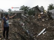 Російський снаряд потрапив у двір приватного житлового будинку