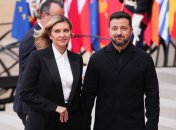 Елена и Владимир Зеленские во время совместного визита