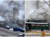 На Воскресенке масштабный пожар