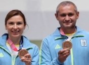 Украинские стрелки Костевич и Омельчук выиграли "бронзу" на Олимпиаде в Токио