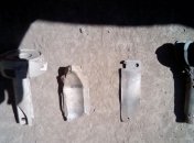 Миссии ОБСЕ показали осколки мин, собранные после обстрела Дзержинска