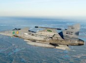 Шведский JAS-39 Gripen с ракетами MBDA Meteor
