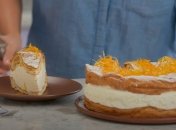 Заварное тесто и нежный цитрусовый крем: рецепт торта от судьи "Мастер Шеф"