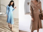 Десять трикотажных платьев для зимы 2022-2023