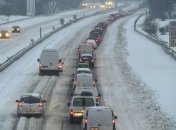 Первый снег парализовал Францию (Фото, Видео)