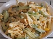 Необычный и простой салат с сыром косичка