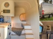 Компактный и удобный: Мерседес-Бенц Спринтер, переделанный в дом на колесах