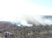 В Чернобыльской зоне произошел пожар - горела трава 