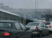 В Киеве поврежден путепровод