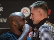 UFC 229. Волков и Льюис устроили потасовку на взвешивании (Видео)