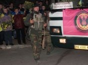 В Николаеве встретили бойцов морпехоты, вернувшихся из зоны АТО