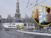 Заснеженный город