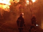 В одесском санатории продолжает бушевать пожар