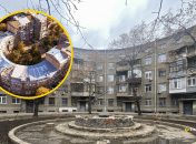 Дом бывшего ДСК "Коммунар" в виде подковы