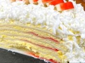 Как приготовить крабовый торт-салат за 5 минут