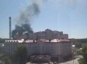 На Киевщине загорелся склад с пенопластом