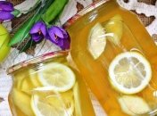 Кабачковий компот із яблуками