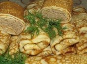 Рецепт дня: блинчики с начинкой из печени