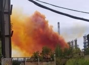 Авария на химпредприятии в Ровно: на город надвигается оранжевое облако выбросов (видео)