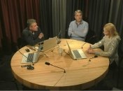 Эфир на Радио НВ (Олег Свирко – в центре)