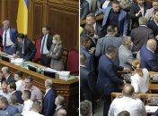 "Розстріляти ОПЗЖ": нардепи зчепилися прямо біля трибуни Ради (фото, відео)