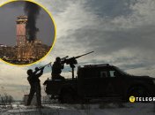 Пожар в Дубае после атаки, мобильная группа по противодействию "шахедам"