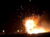 Под открытым небом в Дагестане загорелся и взорвался танк (видео)