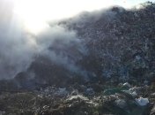 Под Харьковом загорелась свалка