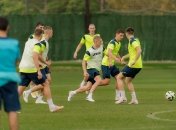 Тренировка сборной Украины