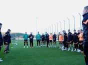 Футболисты "Шахтера" на тренировке