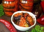 Баклажаны в аджике на зиму