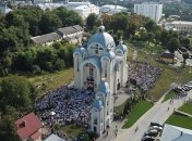Епифаний провел богослужение в храме святых Владимира и Ольги в Львовской области