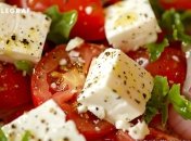 Этот салат очень легкий и вкусный (изображение создано с помощью ИИ).