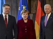 Стартовала встреча Порошенко, Байдена и Меркель