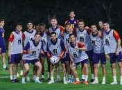 Сборная Испании на тренировке