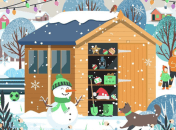 Гном скрылся на рисунке