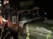 Во Львовской области сгорел военный грузовик: погиб человек