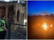 Полиция фиксирует последствия падения обломков