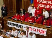 Президиум ВР блокируют 10 "ударовцев"