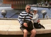 На фото: российский актер Валерий Гаркалин с внуком