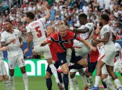 Эрлинг Холанд в игре против Англии