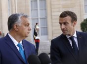 Віктор Орбан і Еммануель Макрон
