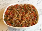 Рецепт закуски из баклажанов и перца