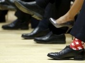 Трюдо пришел на встречу с Гройсманом в ярких носках: фотофакт