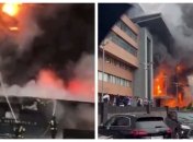 Полум’я охопило одразу кілька поверхів