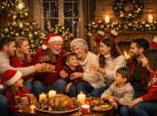 Сім'я за святковим столом