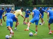 Тренировка сборной Украины