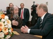 Одна из встреч Александра Солженицына с президентом РФ Владимиром Путиным. 12 июня 2007 года