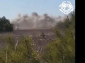 Вибух російської колони